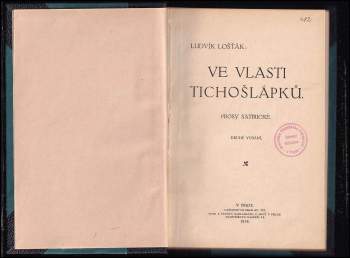 Ludvík Lošťák: Ve vlasti tichošlápků