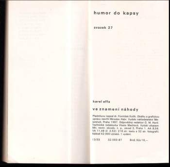 Karel Effa: Ve znamení náhody