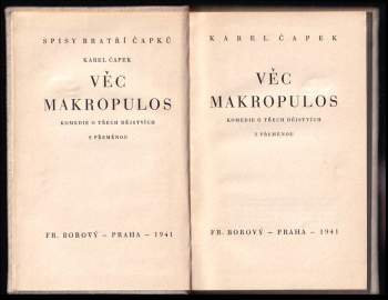 Karel Čapek: Věc Makropulos