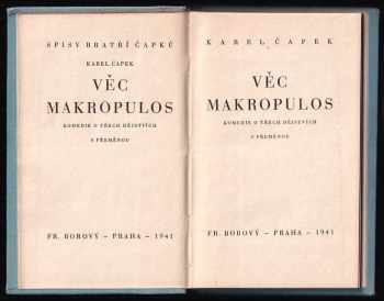 Karel Čapek: Věc Makropulos