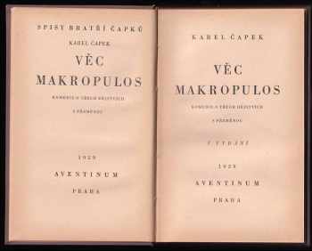 Karel Čapek: Věc Makropulos