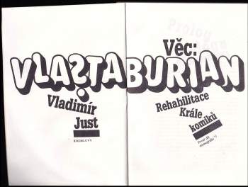 Vladimír Just: Věc: Vlasta Burian