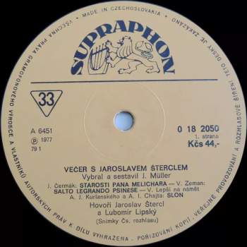 Jaroslav Štercl: Večer S Jaroslavem Šterclem