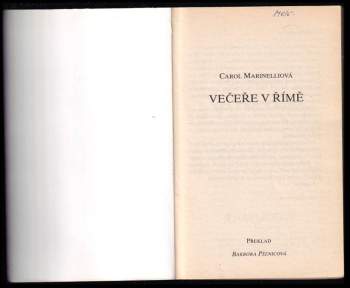Carol Marinelli: Večeře v Římě