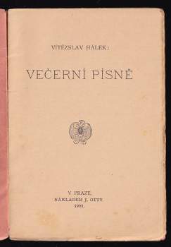 Vítězslav Hálek: Večerní písně