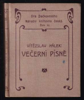 Vítězslav Hálek: Večerní písně