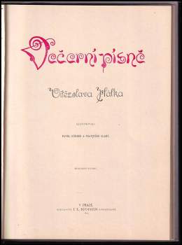 Vítězslav Hálek: Večerní písně Vítězslava Hálka