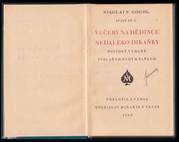 Nikolaj Vasil'jevič Gogol‘: Večery na dědince nedaleko Dikaňky