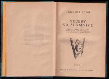 Jaromír John: Večery na slamníku