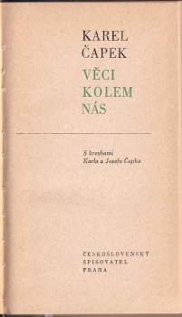 Karel Čapek: Věci kolem nás