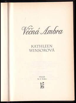 Kathleen Winsor: Věčná Ambra