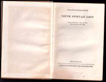 Trygve Gulbranssen: Večne spievajú lesy
