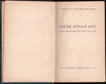 Trygve Gulbranssen: Věčně zpívají lesy