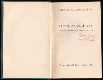 Trygve Gulbranssen: Věčně zpívají lesy