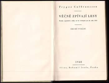 Trygve Gulbranssen: Věčně zpívají lesy
