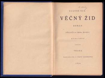 Eugène Sue: Věčný žid