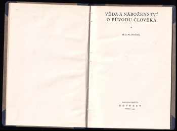 Mark Solomonovič Pliseckij: Věda a náboženství o původu člověka