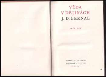 J. D Bernal: Věda v dějinách