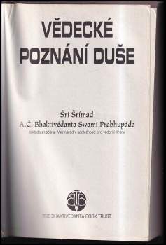 A. Č. Bhaktivédanta Swami Prabhupáda: Vědecké poznání duše