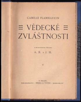 Camille Flammarion: Vědecké zvláštnosti