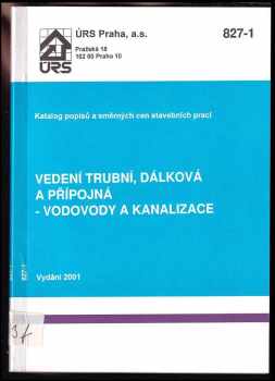 Vedení trubní, dálková a přípojná - vodovody a kanalizace