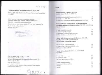 Markéta Devátá: Vědní koncepce KSČ a její institucionalizace po roce 1948