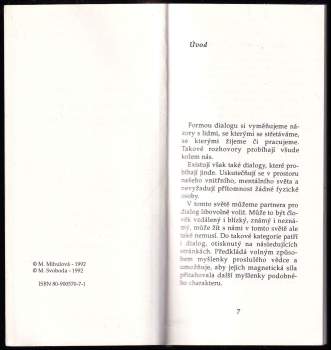 Marie Mihulová: Vědomí pokory