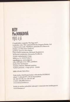 Betty MacDonald: Vejce a já