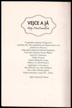 Betty MacDonald: Vejce a já