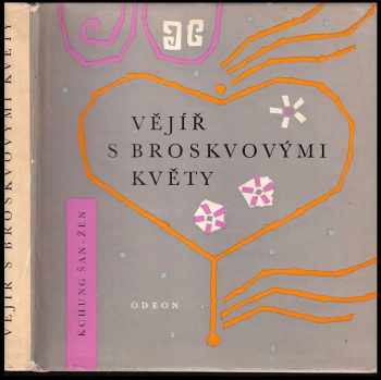 Vějíř s broskvovými květy