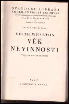 Edith Wharton: Věk nevinnosti