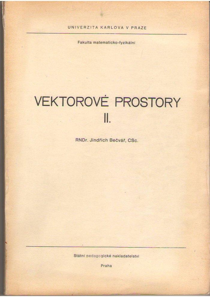Vektorové prostory