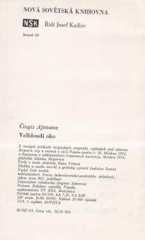 Čingiz Ajtmatov: Velbloudí oko