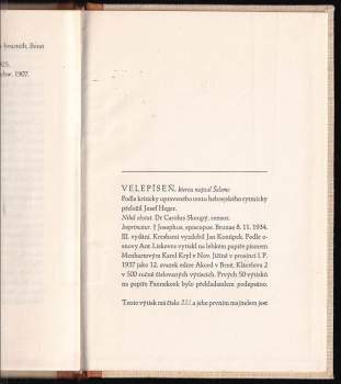 Jan Konůpek: Velepíseň, [kterou napsal Šelomo, Šîr haššîrîm]
