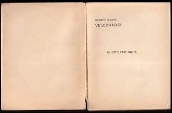 Metoděj Pleský: Velezrádci