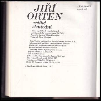 Jiří Orten: Veliké stmívání