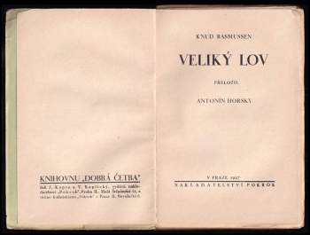 Knud Rasmussen: Veliký lov