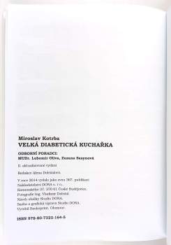 Miroslav Kotrba: Velká diabetická kuchařka