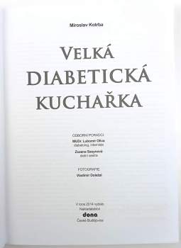 Miroslav Kotrba: Velká diabetická kuchařka