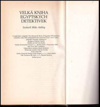 Velká kniha egyptských detektivek
