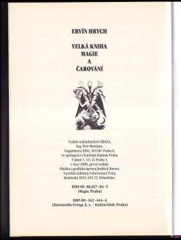 Ervín Hrych: Velká kniha magie a čarování