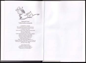 Edward Lear: Velká kniha nesmyslů