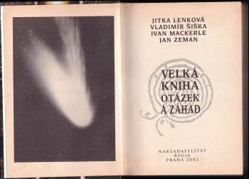 Jitka Lenková: Velká kniha otázek a záhad