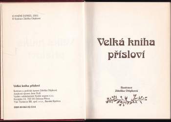 Zdeňka Otipková: Velká kniha přísloví