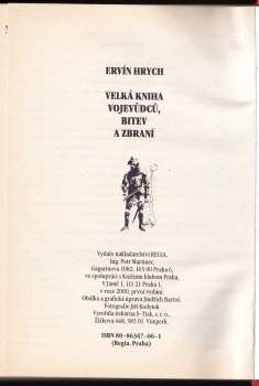 Ervín Hrych: Velká kniha vojevůdců, bitev a zbraní
