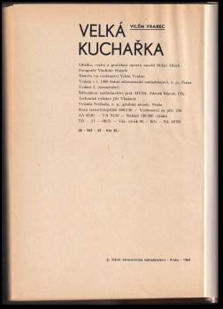 Vilém Vrabec: Velká kuchařka