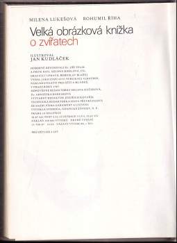 Bohumil Říha: Velká obrázková knížka o zvířatech