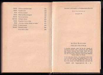 Arthur Ransome: Velká šestka