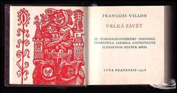 François Villon: Velká závěť