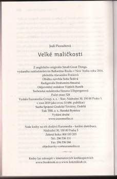 Jodi Picoult: Velké maličkosti
